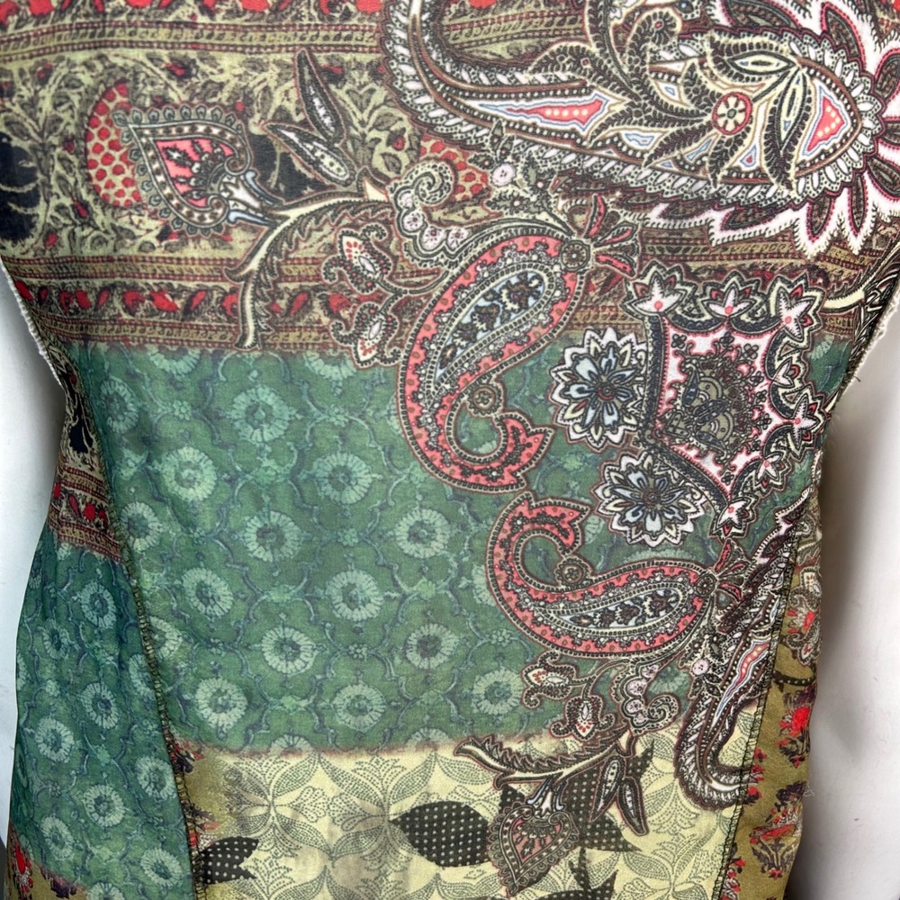 Bohemian Patchwork Top Medium Handkerchief Tank A… - image 8